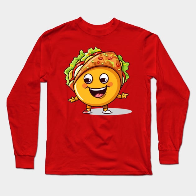 kawaii Taco cehees T-Shirt cute potatofood funny Long Sleeve T-Shirt by nonagobich